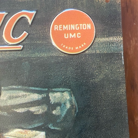 Vintage 1990 - Remington UMC Sporting Arms/Ammunition Rustic Sign 16.5”x12.5” - Picture 4 of 9